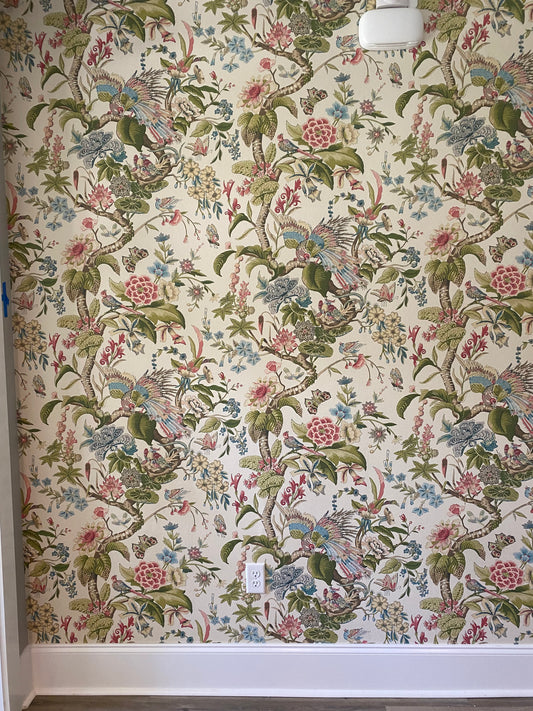 Schumacher Floral Wallpaper