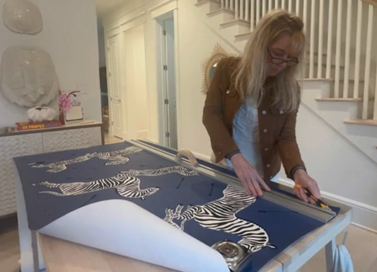 cutting wallpaper