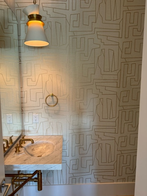 Accent Wall in a Bathroom